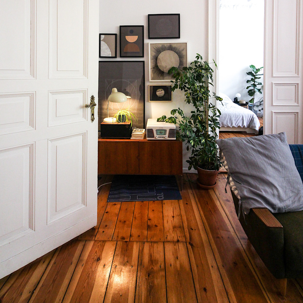 Old flooring in historic home