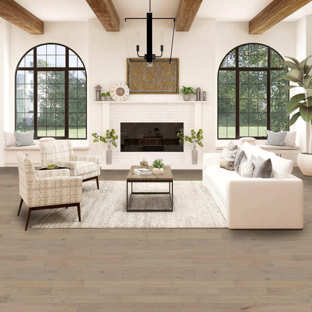 Woodhouse, Shavano Rocky Mountain, Engineered Wood Floor shown in a living room
