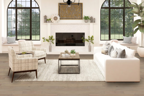 Woodhouse, Shavano Rocky Mountain, Engineered Wood Floor shown in a living room